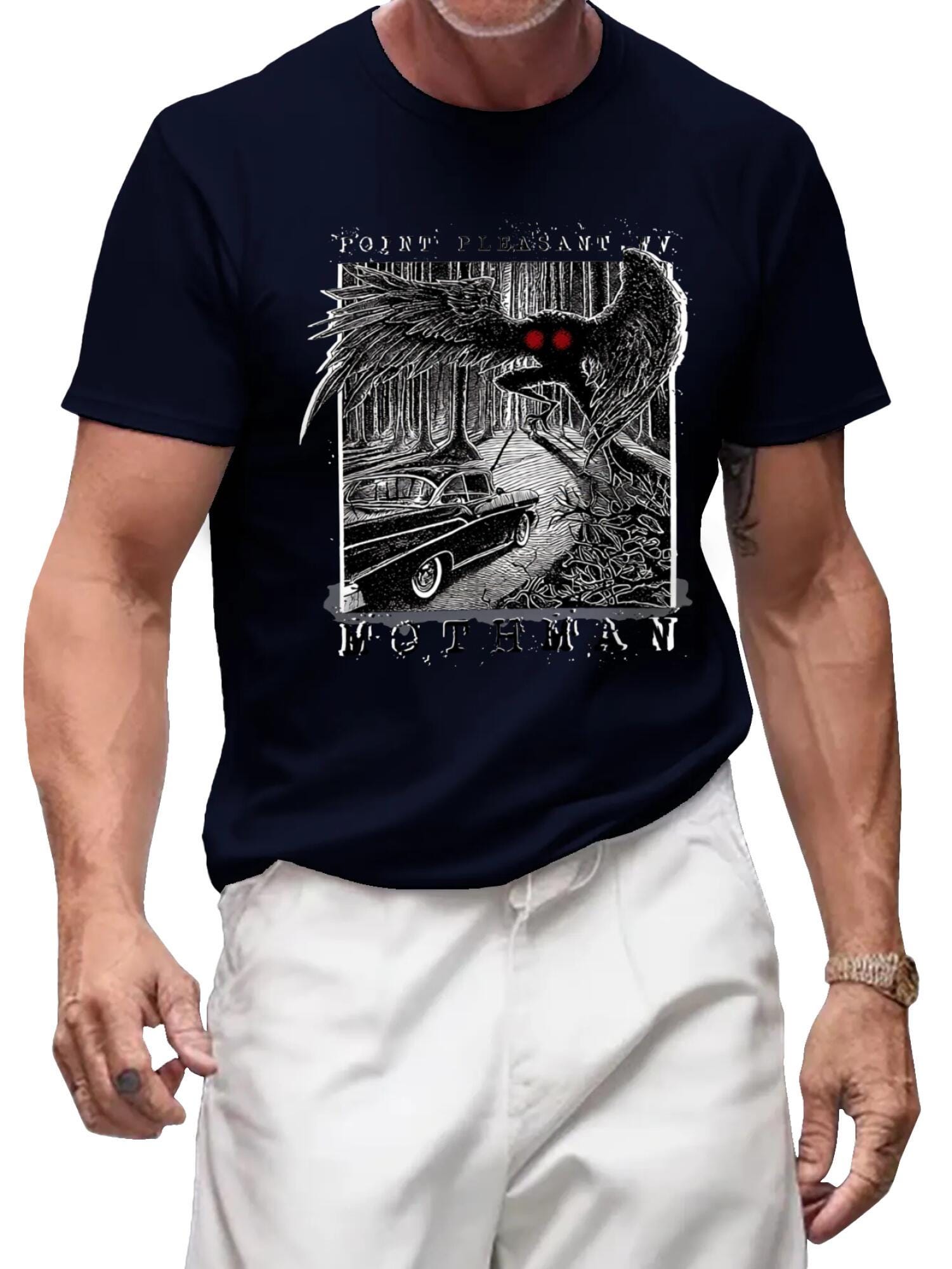 1966 Mothman Encounter T-Shirt | Point Pleasant Cryptid Tee - Image 8