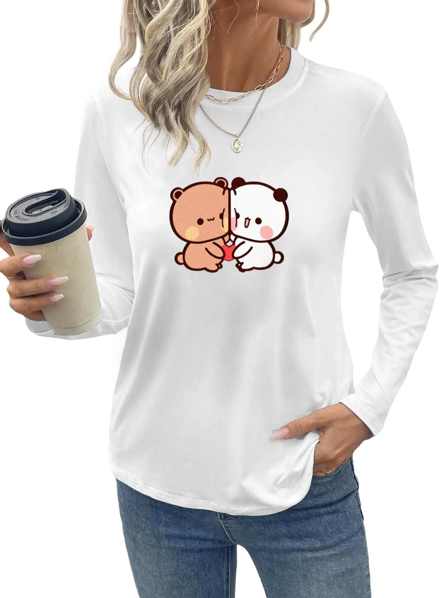 Bubu and Dudu Women's Sweatshirt | Cute Character Print Hoodie