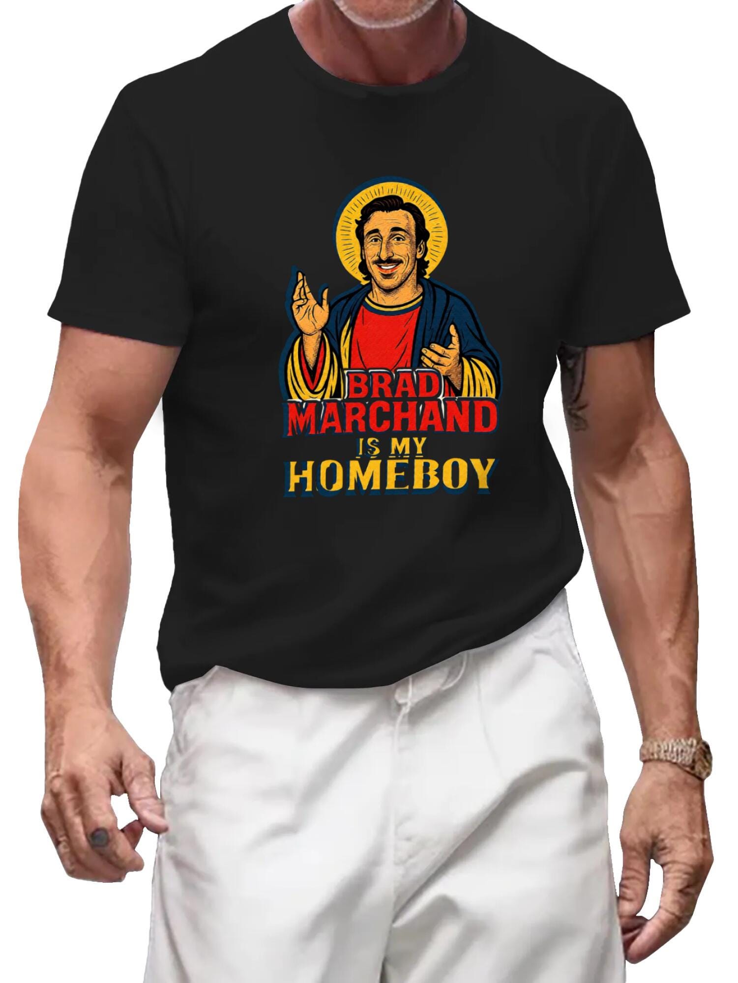 Brad Marchand Homeboy Rat T-Shirt | Boston Bruins Fan Tee - Image 2