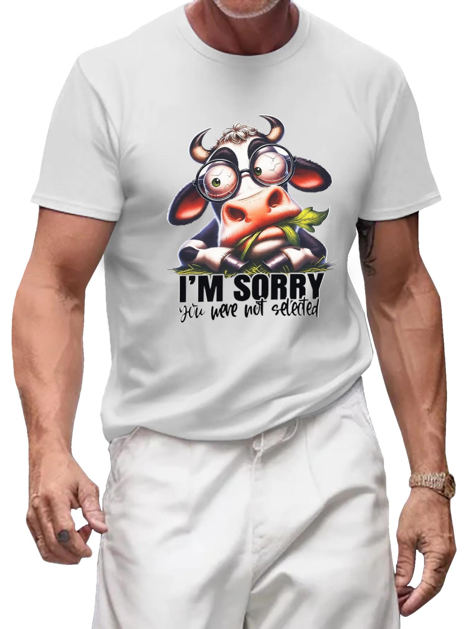 Selective Hearing T-Shirt | Funny Cow Design, Gildan, S-4XL - Image 2