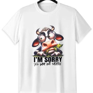 Selective Hearing T-Shirt | Funny Cow Design, Gildan, S-4XL