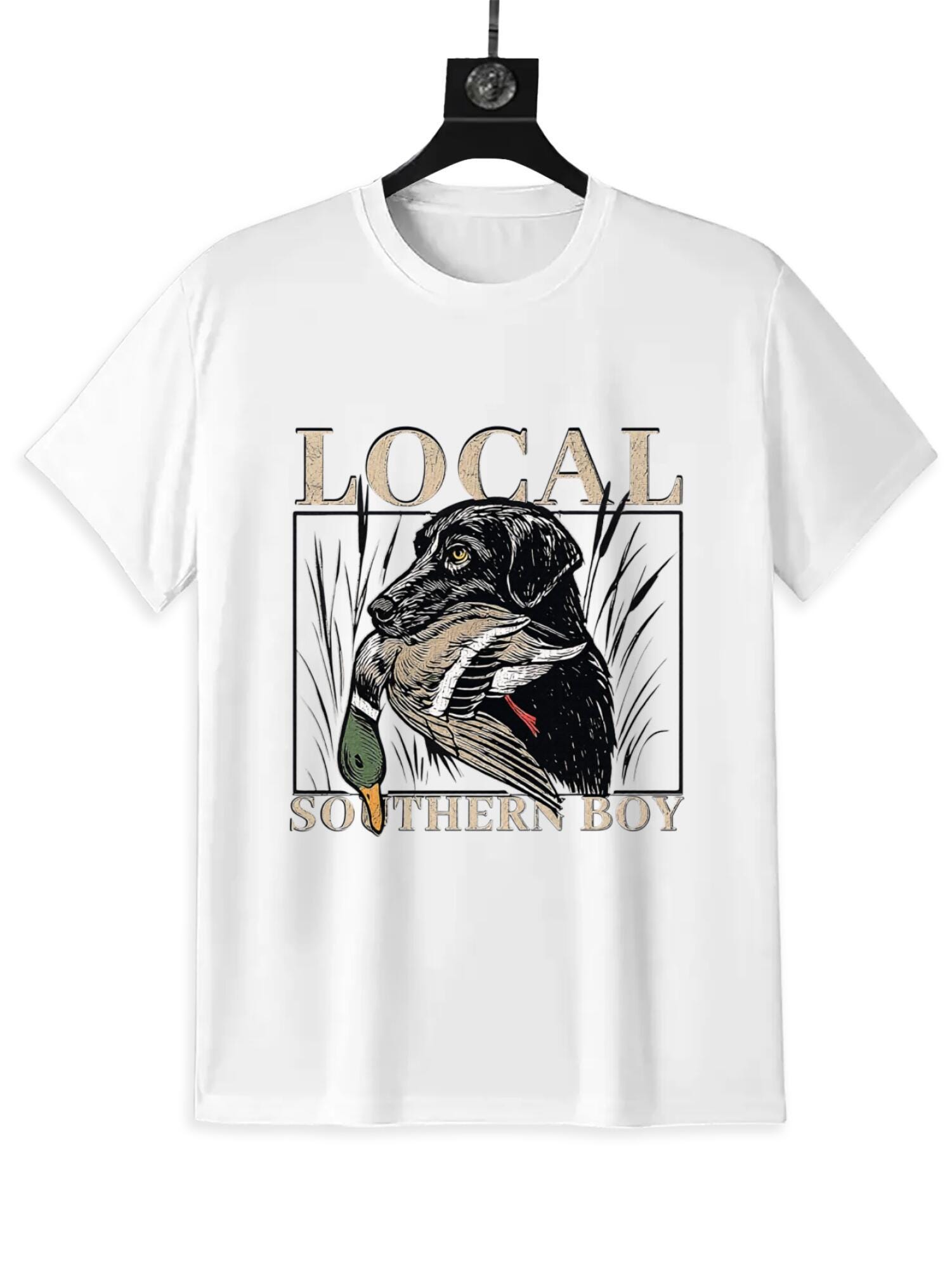 Southern Boy Duck Hunting T-Shirt | Vintage Outdoor Lab Tee - Image 4