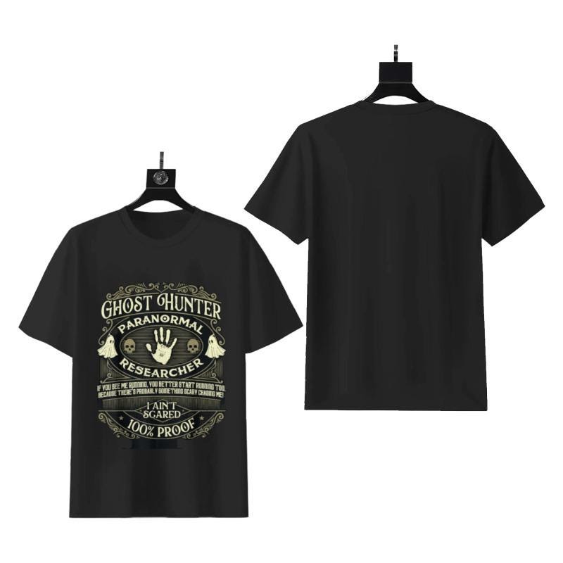 Ghost Hunter T-Shirt | Paranormal Investigator Halloween Tee - Image 3