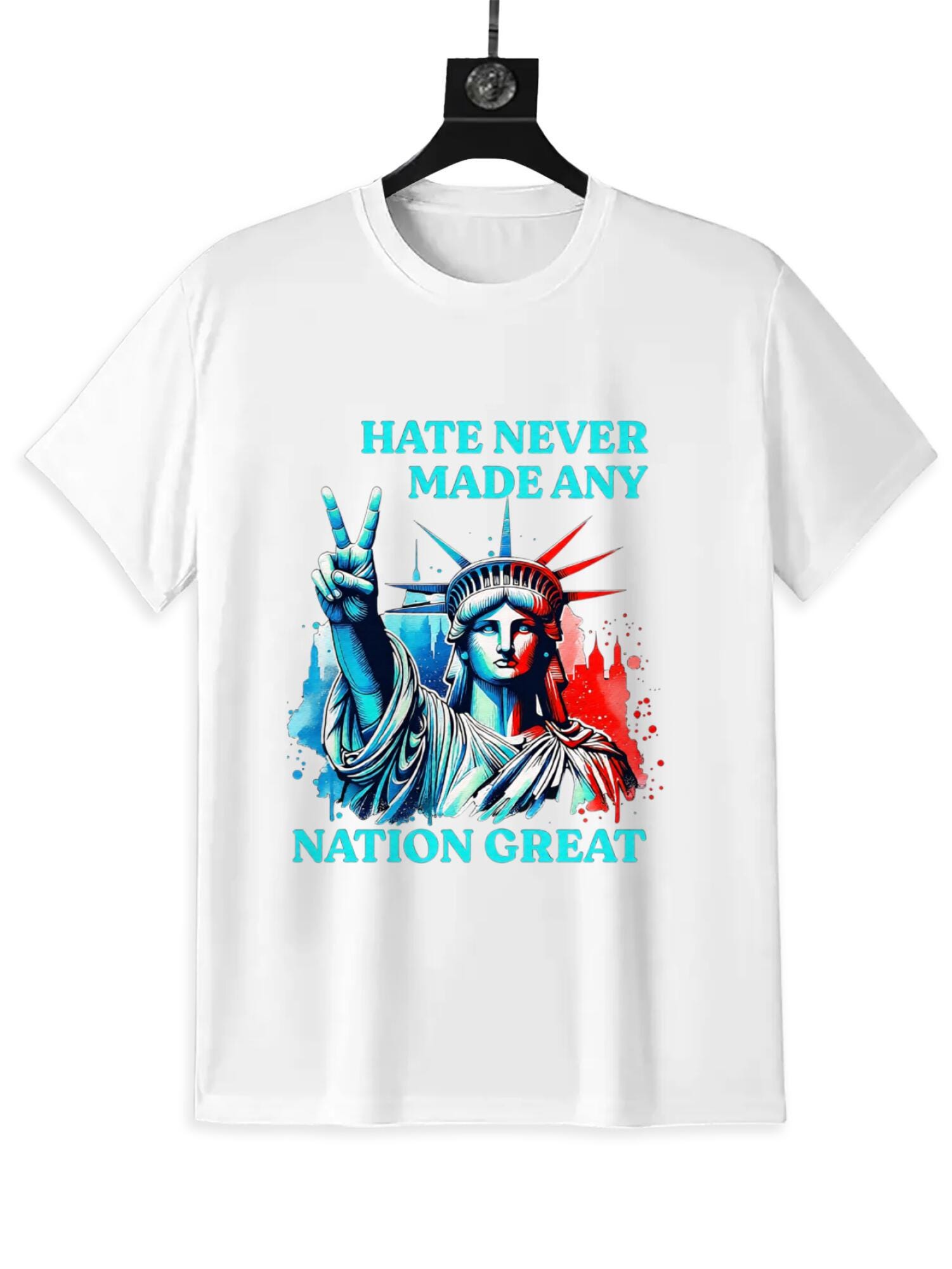 Statue of Liberty Graphic T-Shirt | Political Expression Tee - Image 4