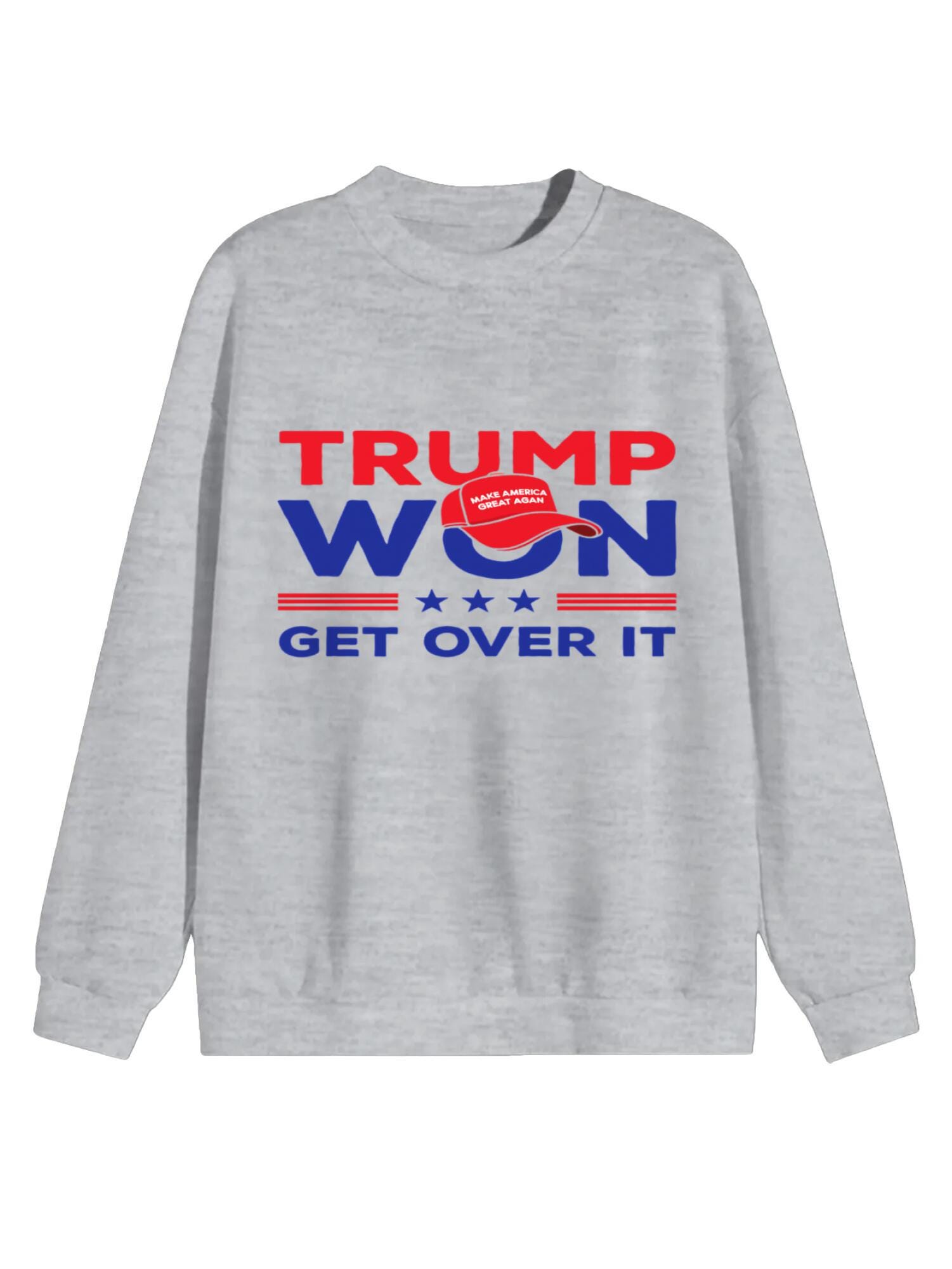 President Donald Trump 47 sweashirt get over it USA MAGA Fist Pump TRUMP 2024 - Image 9