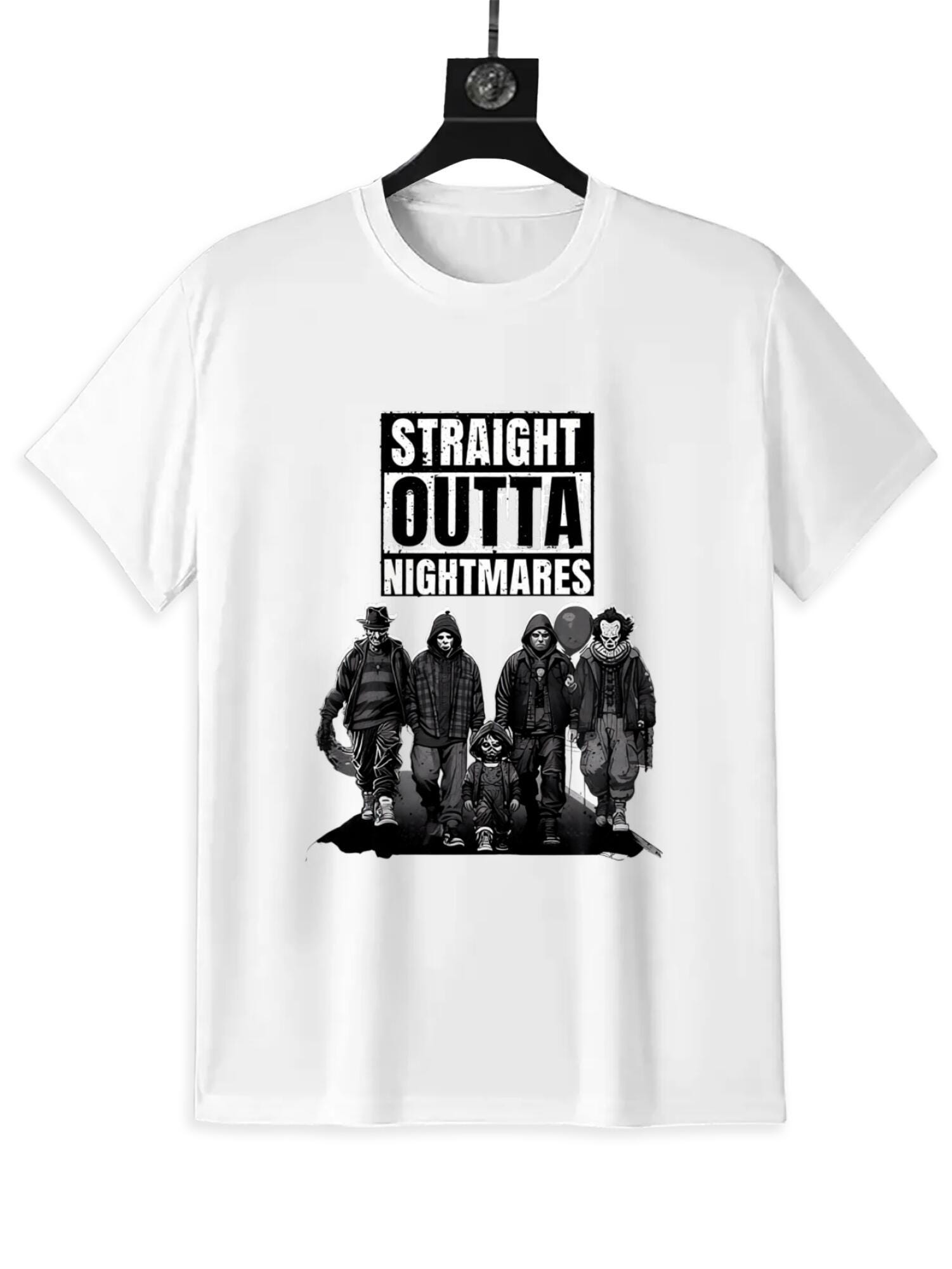 Straight Halloween Magic T-Shirt | Spooky Night Theme Tee - Image 4