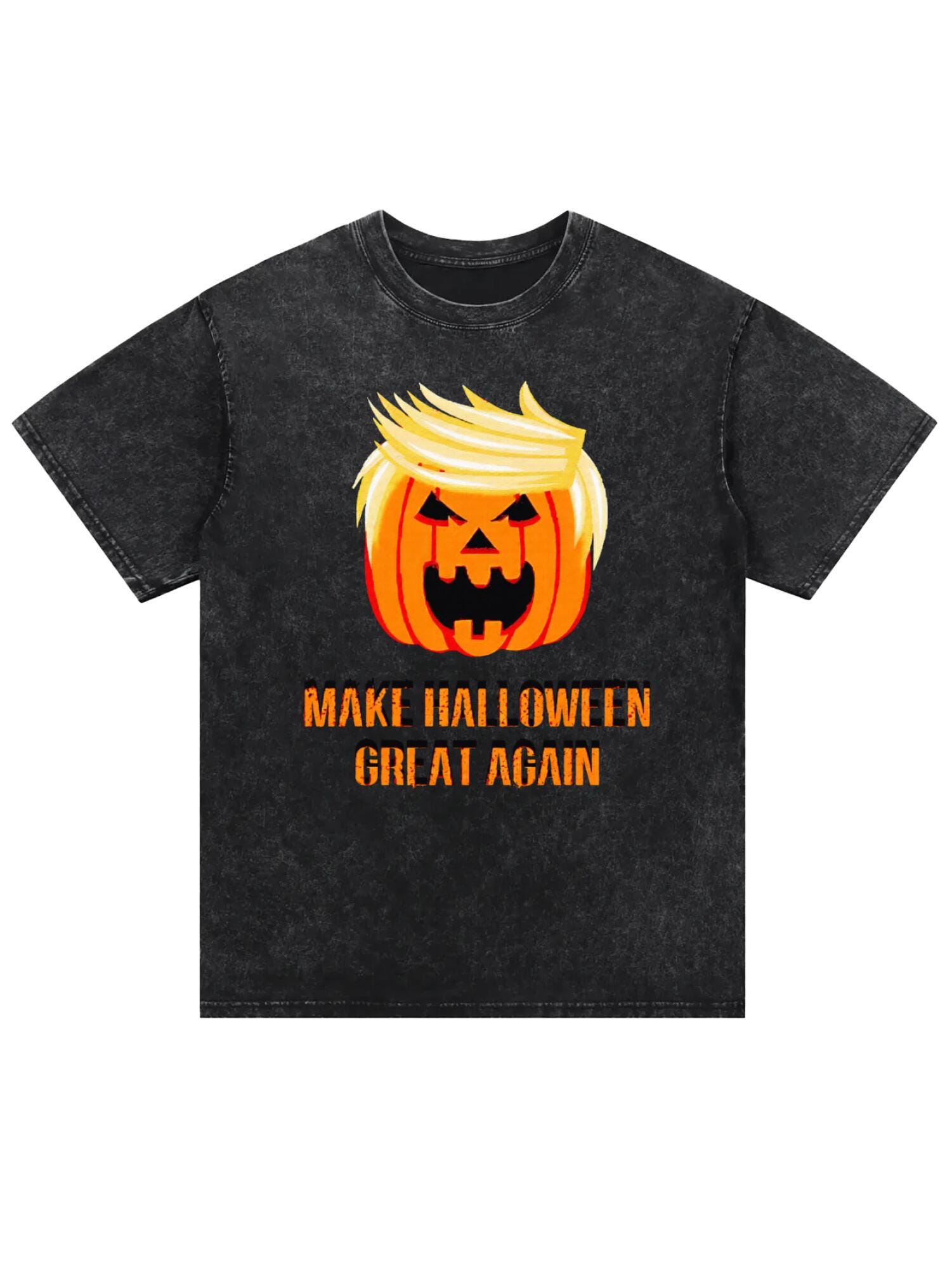 Trumpkin Halloween T-Shirt | Retro Political Pumpkin Tee - Image 3