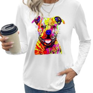 Long steelves T-shirt -Beware of pitbulles- They will steal your heart Direct injection process