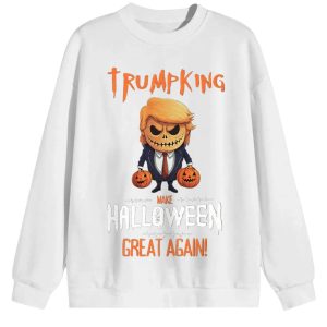 Trumpkin Halloween Sweatshirt: Funny Pumpkin Political Humor