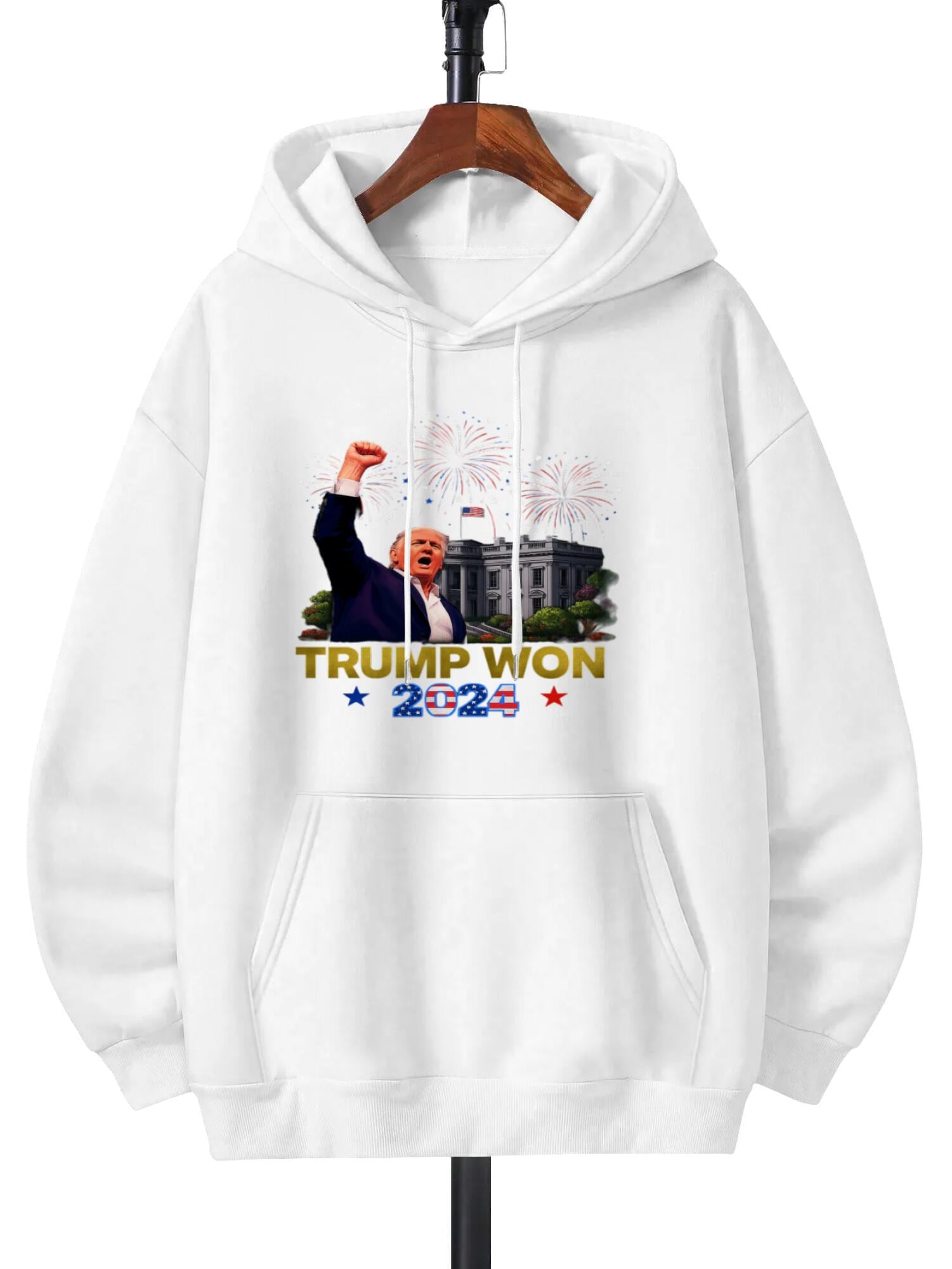 Trump Won 2024 Patriotic T-Shirt, President 47th Of White House Sweathirst Gift Direct injection process - Image 4