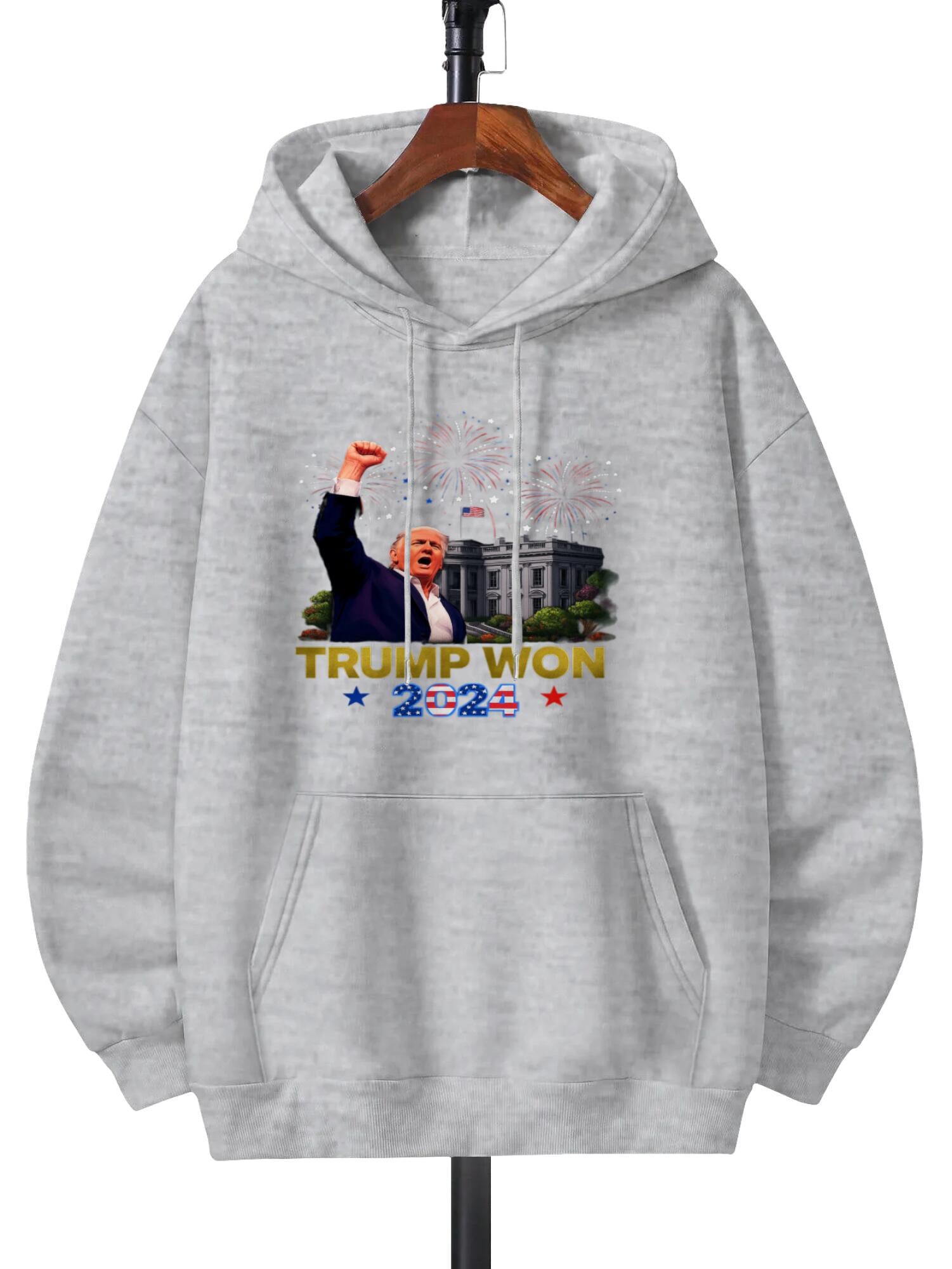 Trump Won 2024 Patriotic T-Shirt, President 47th Of White House Sweathirst Gift Direct injection process - Image 3