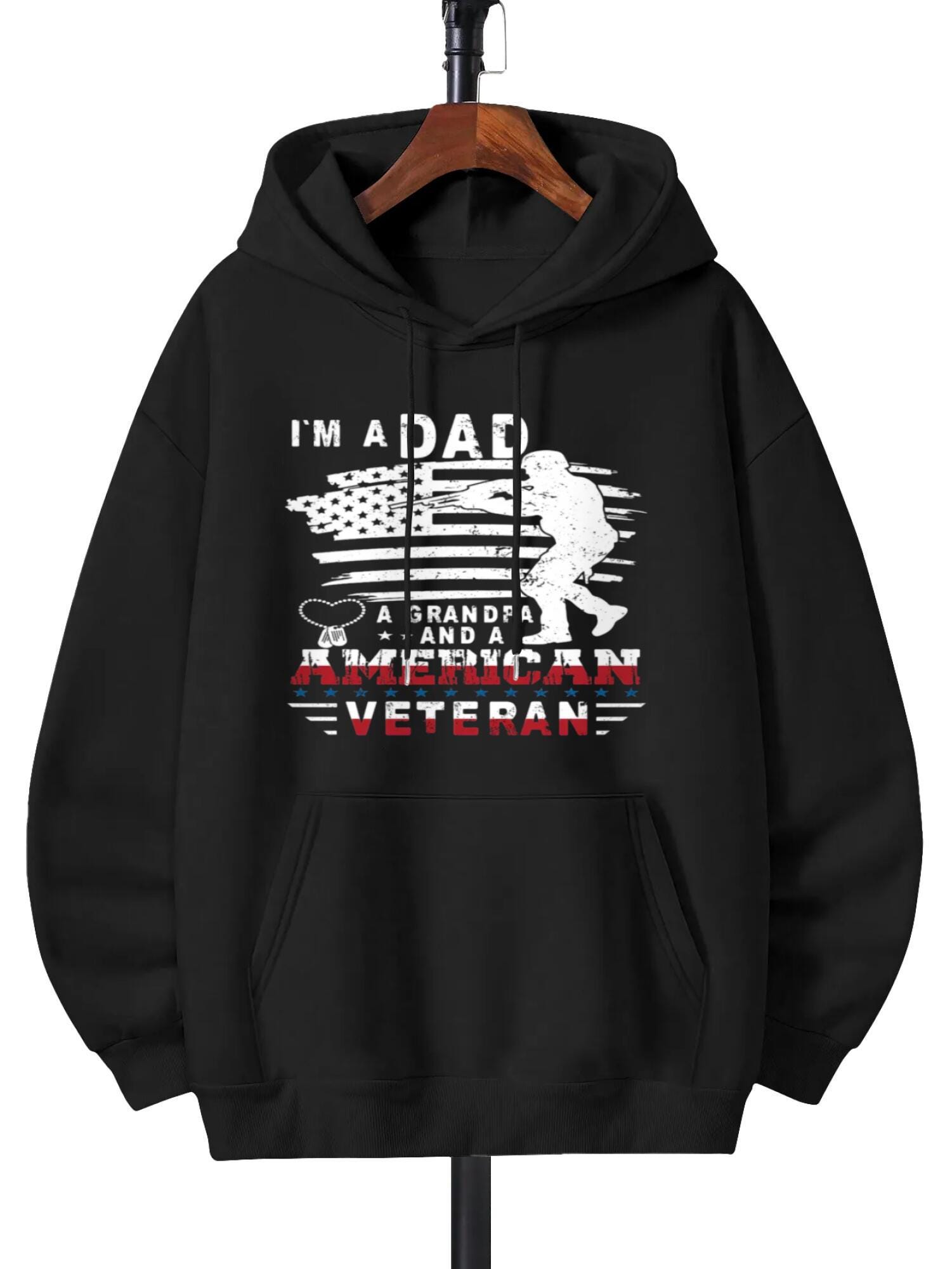 I'm a Dad American veteran Veteran sweathirst - Image 3