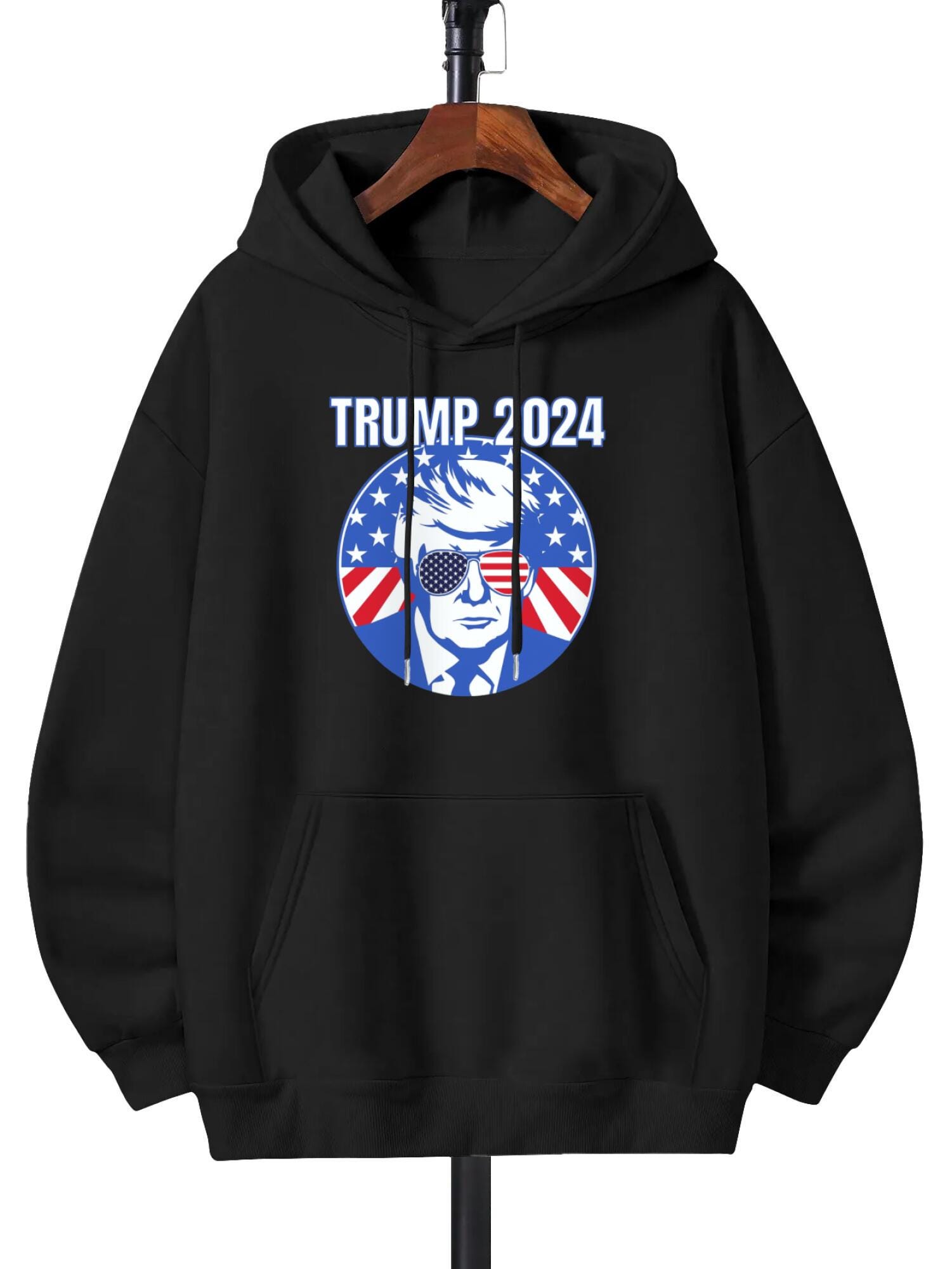 Donald Trump 2024 For President Conservative Republican Pullover Small, Black Direct injection process - Image 3