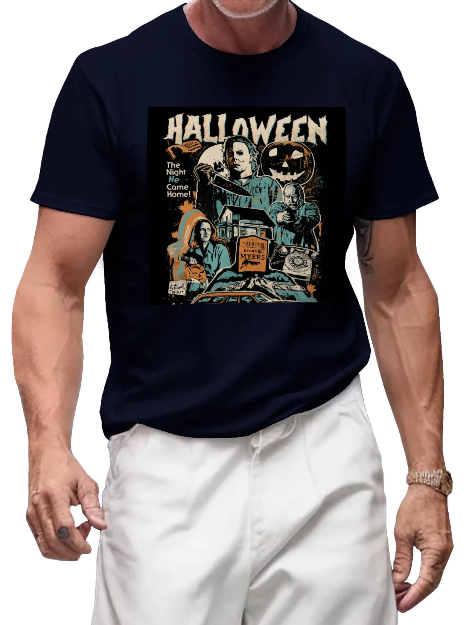 Michael Myers Halloween T-Shirt | 90s Horror Movie Vintage Tee - Image 2