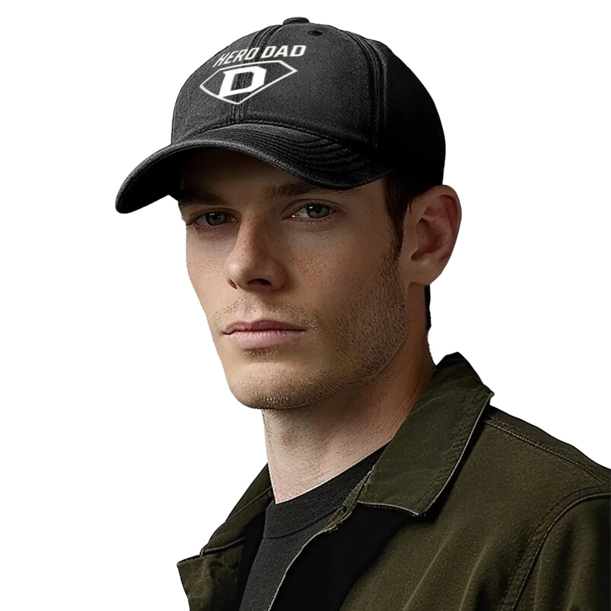 My Hero Dad Hat - 260g Pure Cotton Washed Men's Baseball Cap - Image 2