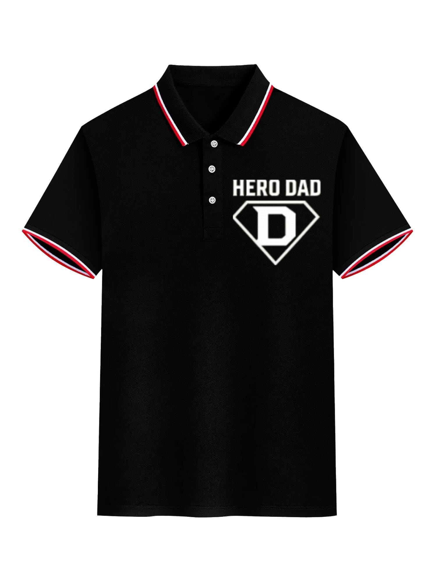 Hero Dad Men's Polo Shirt | 160g Performance Polyester Top - Image 10