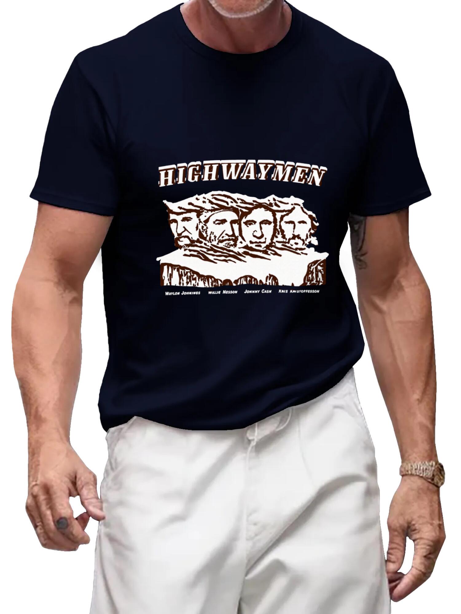 The Highwaymen Band T-Shirt | Waylon Willie Johnny Kris Tee - Image 2