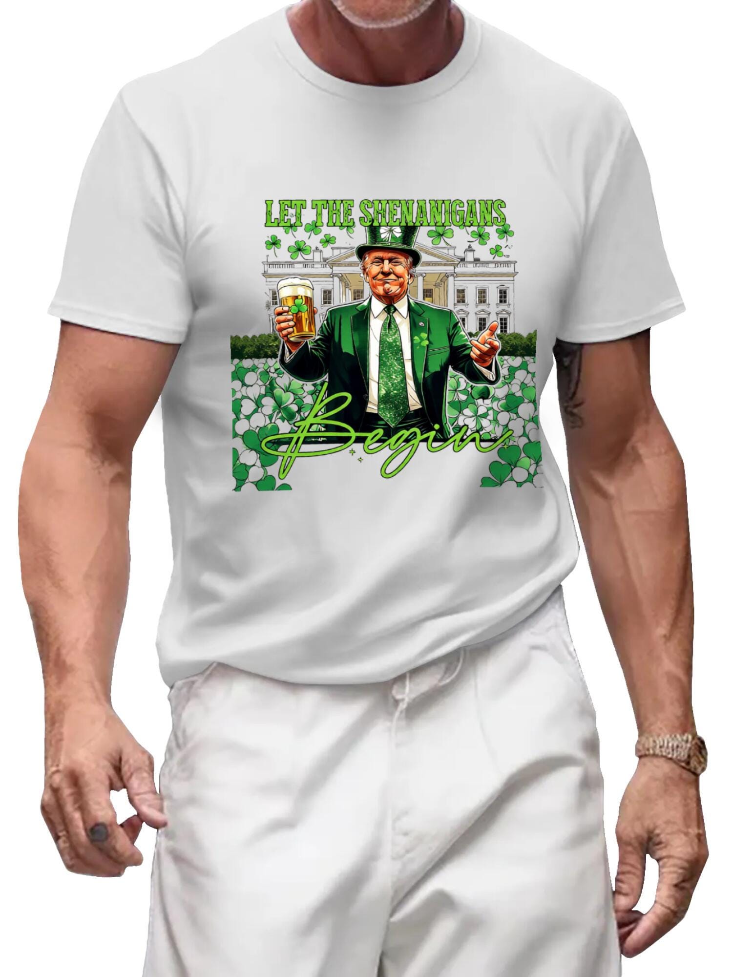 Lucky Clover St. Patrick's Day Shirt | Celtic Festival Tee - Image 2