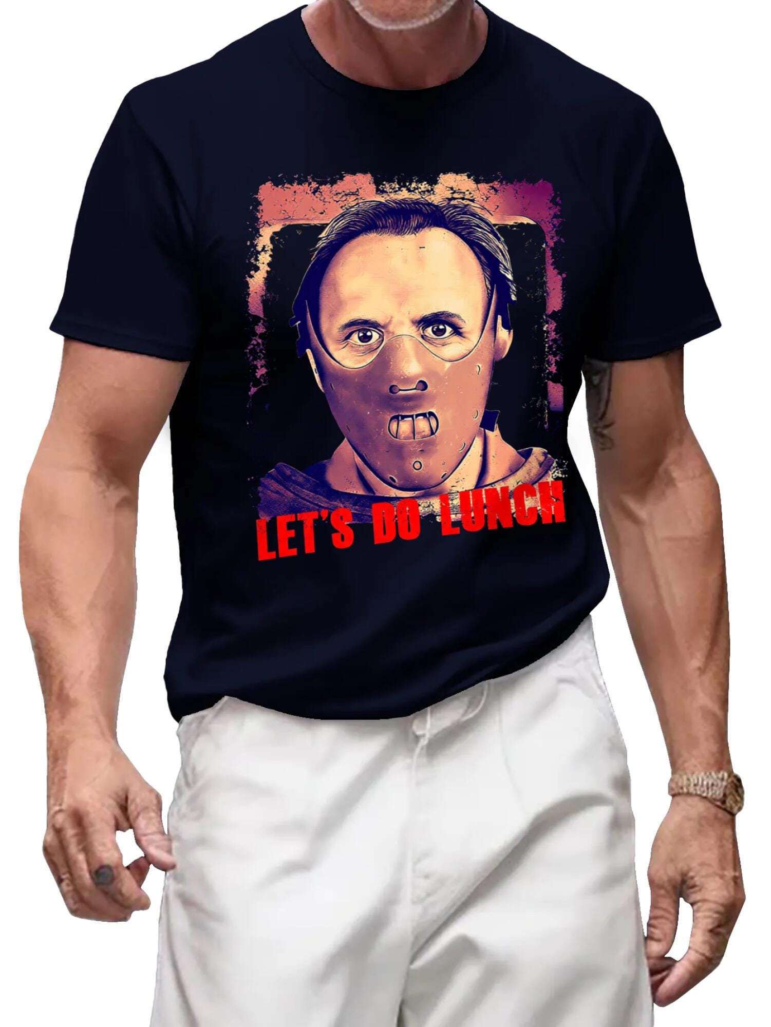 Hannibal Lecter T-Shirt | Silence of the Lambs Let's Do Lunch Tee - Image 8