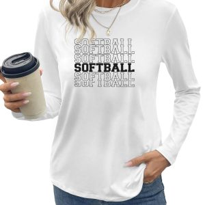 Women's Softball T-Shirt | Athletic Performance Tee, XS-3XL