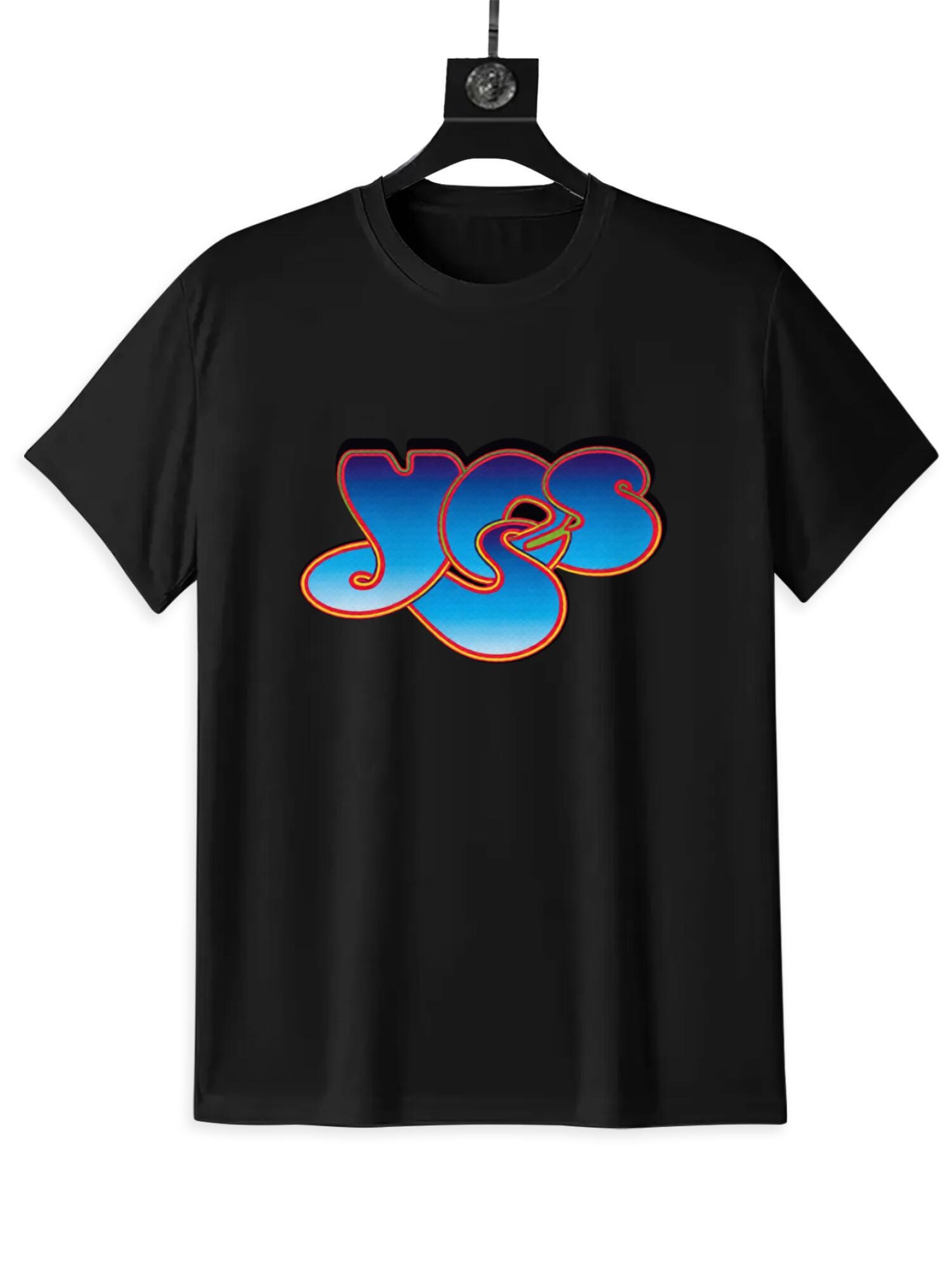 Yes Logo T-Shirt | Classic Blue Graphic Tee, S-4XL