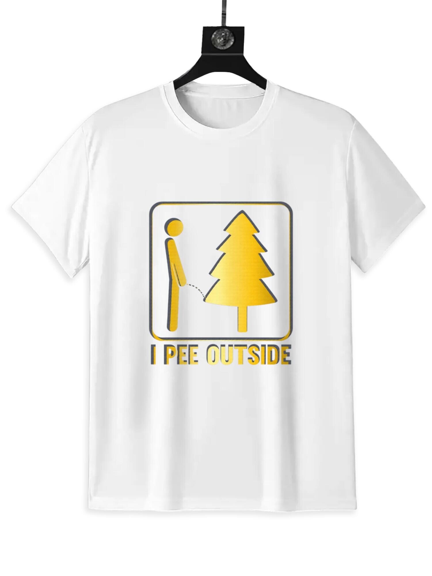 I Pee Outside T-Shirt | Funny Camping Meme Tee - Image 4