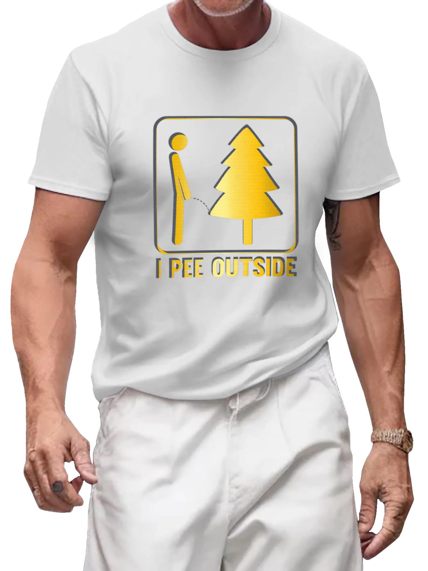 I Pee Outside T-Shirt | Funny Camping Meme Tee - Image 2