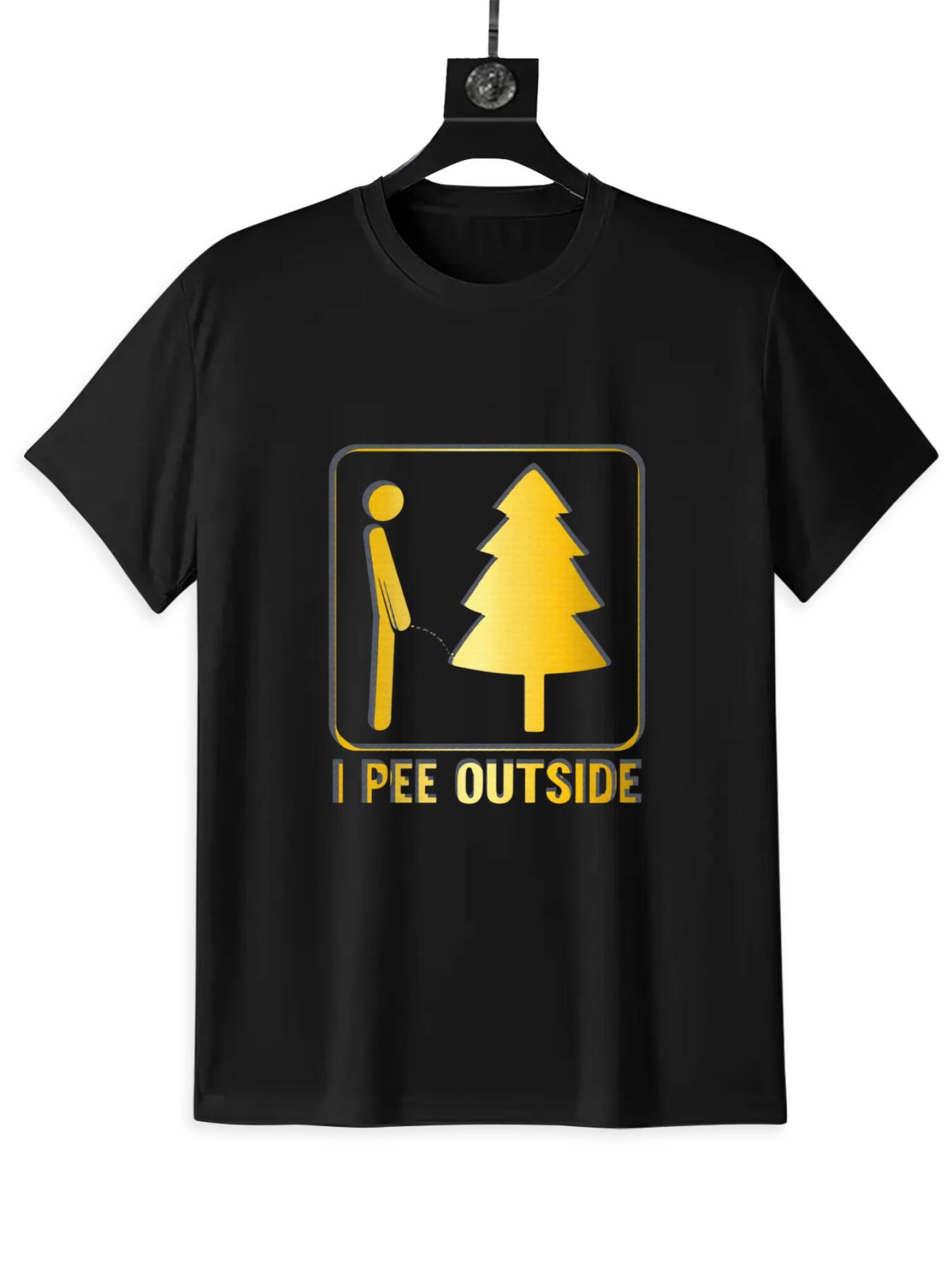 I Pee Outside T-Shirt | Funny Camping Meme Tee