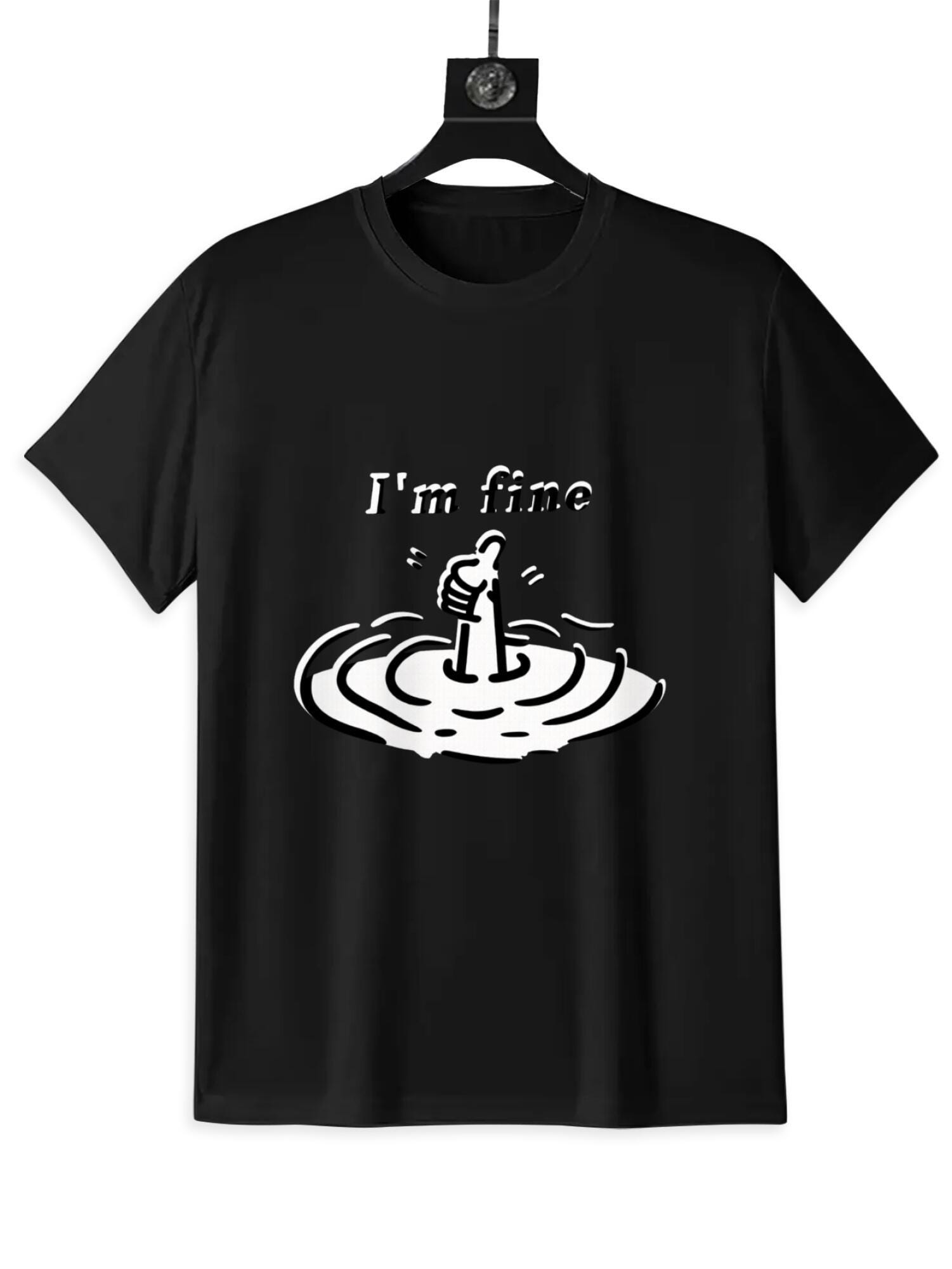 I'm Fine In The Water T-Shirt | Funny Meme Graphic Tee