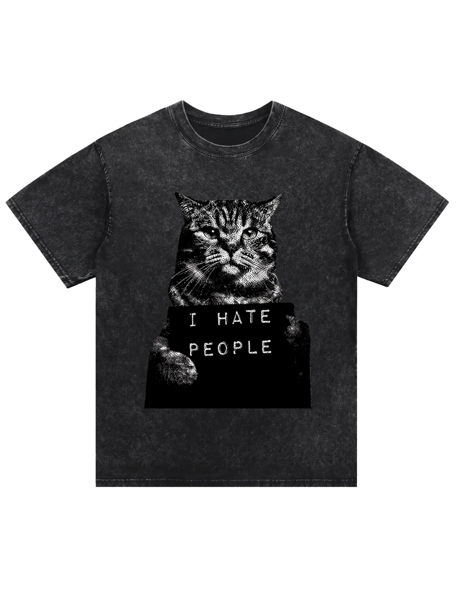 I Hate People T-Shirt | Relatable Humor Retro Tee - Image 3