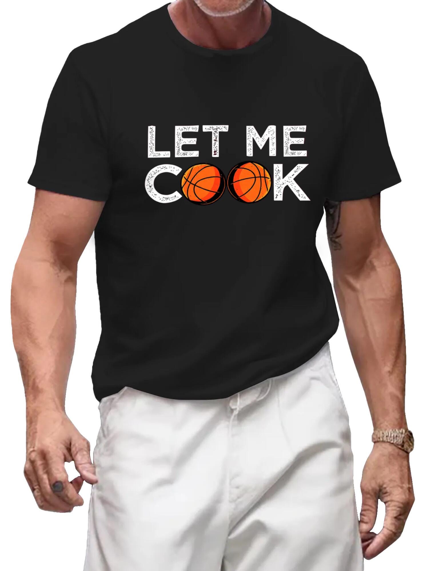 Let Me Cook Basketball Shirt | Funny Bball Humor Crewneck