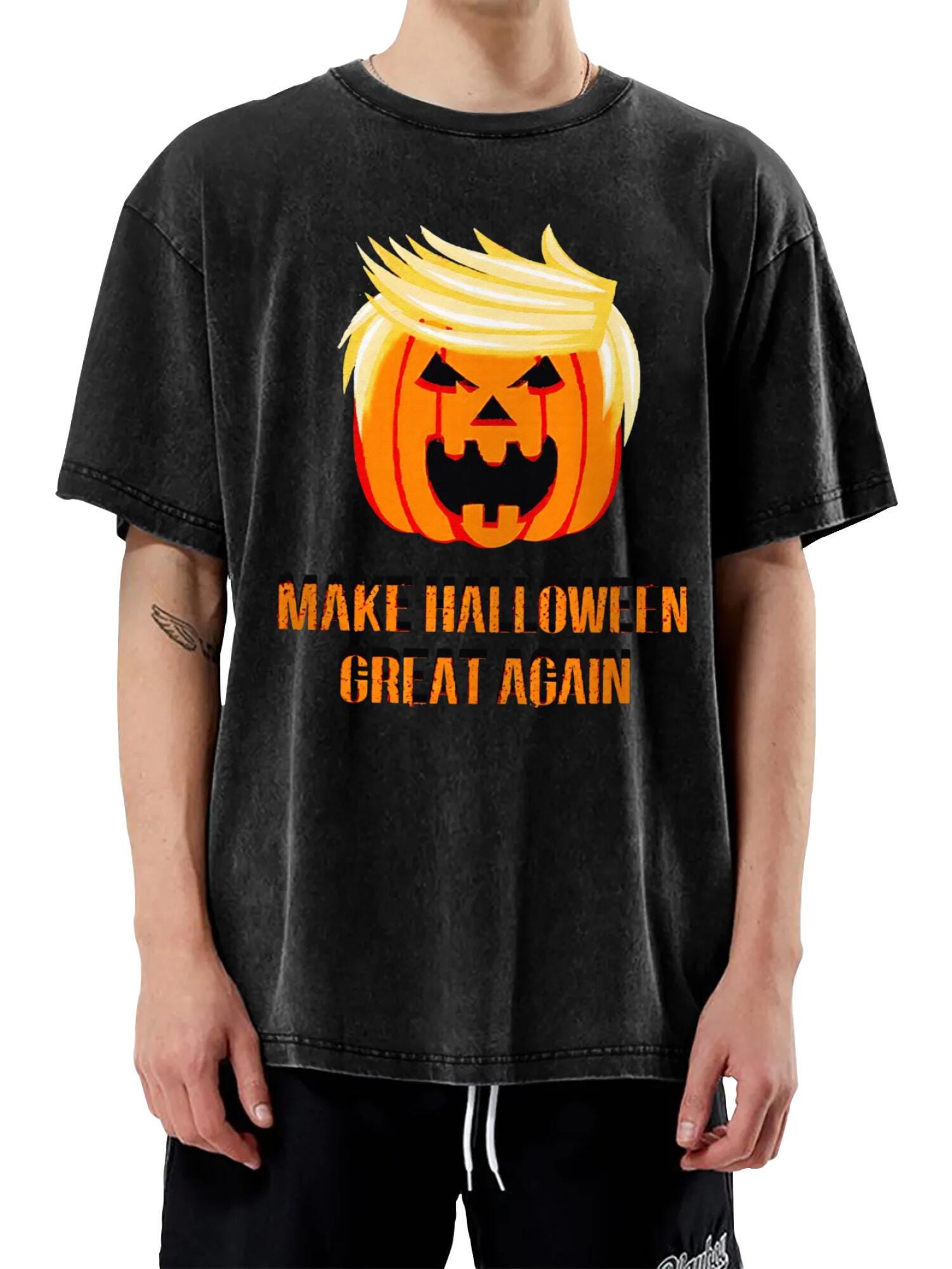 Trumpkin Halloween T-Shirt | Retro Political Pumpkin Tee