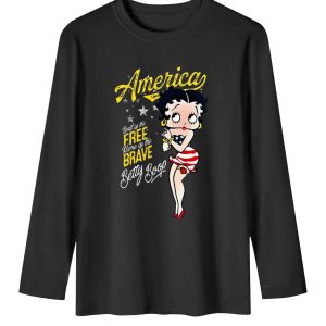 Betty Boop America T-Shirt | Land of the Free Patriotic Tee