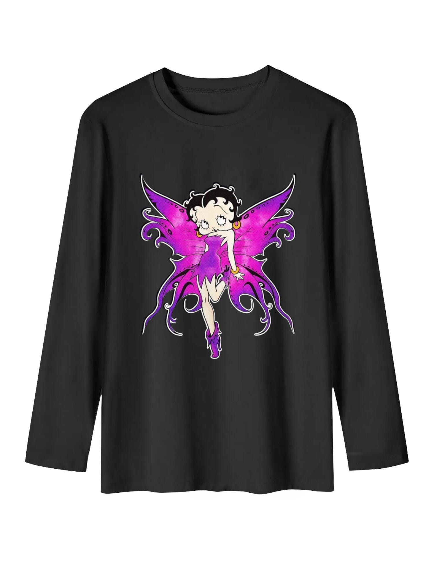 Betty Boop Magical Fairy T-Shirt | Vintage Cartoon Fantasy Tee - Image 7