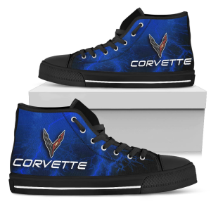 Chevrolet Corvette High Top Canvas Shoes
