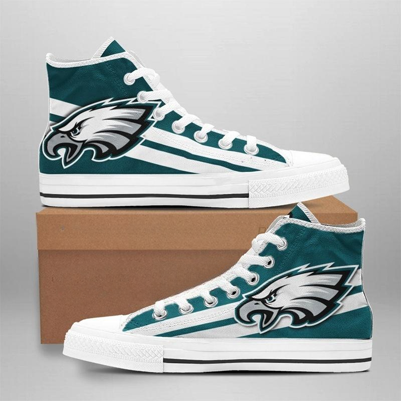 Philadelphia Eagles High Top Canvas Shoes