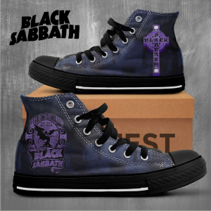 Design Black Sabbath band Gothic Top Sneakers