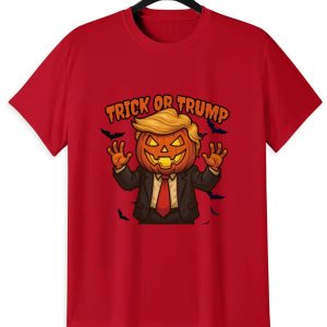 Trick or Trump Halloween T-Shirt | Funny Political Pumpkin Tee