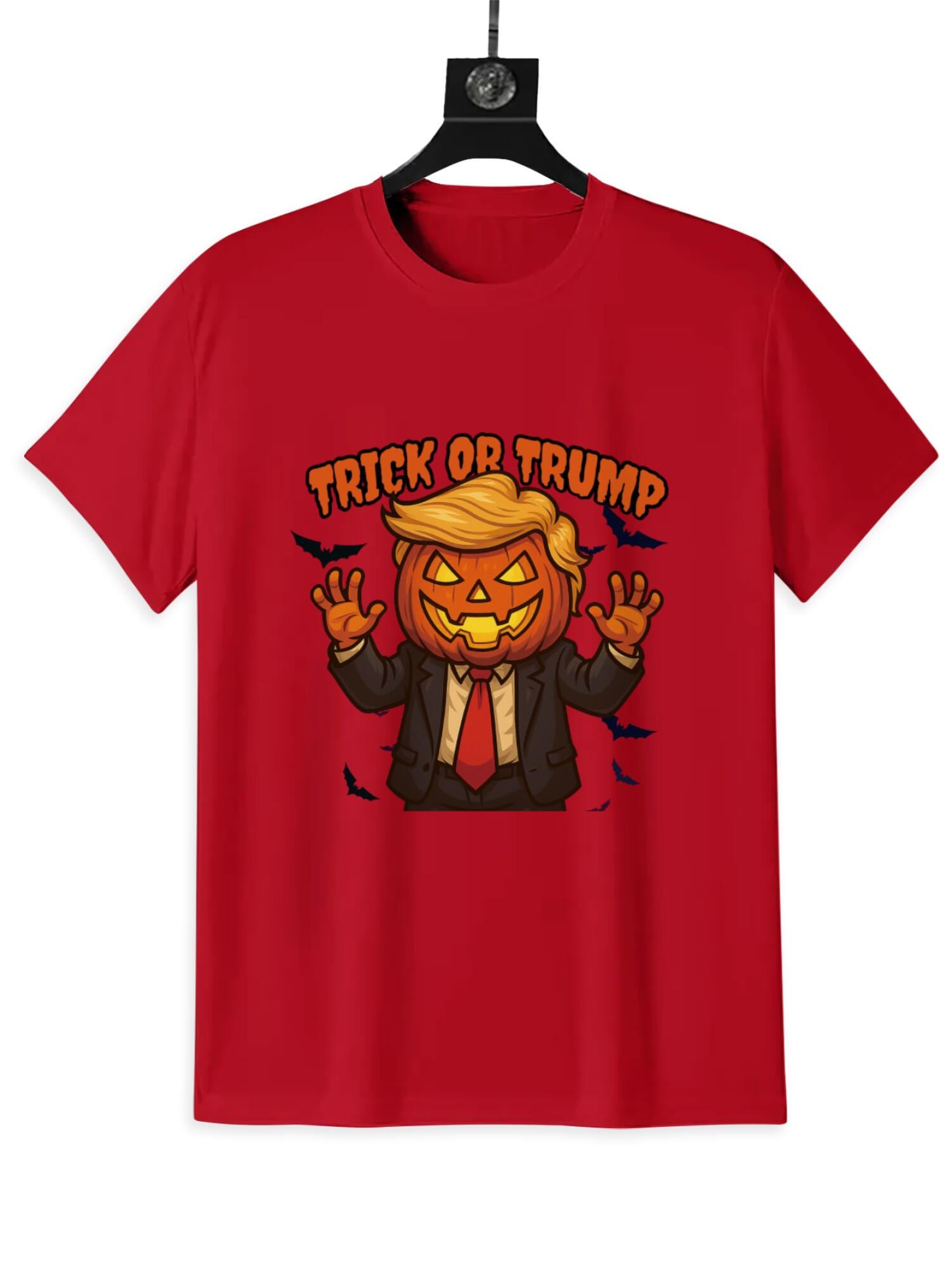 Trick or Trump Halloween T-Shirt | Funny Political Pumpkin Tee