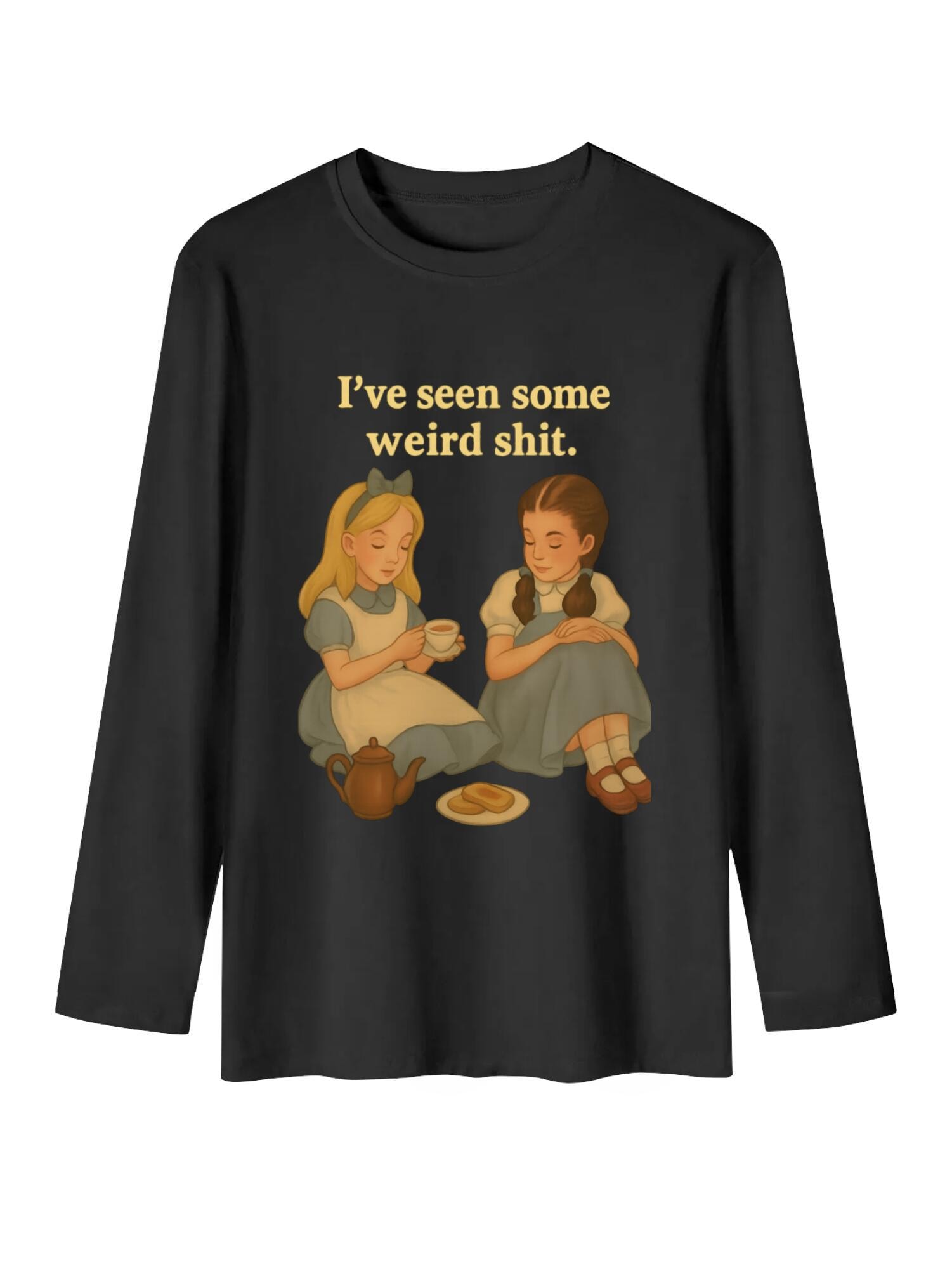 I've Seen Some Weird Shit Long Sleeve | Vintage Quote Shirt - Image 3