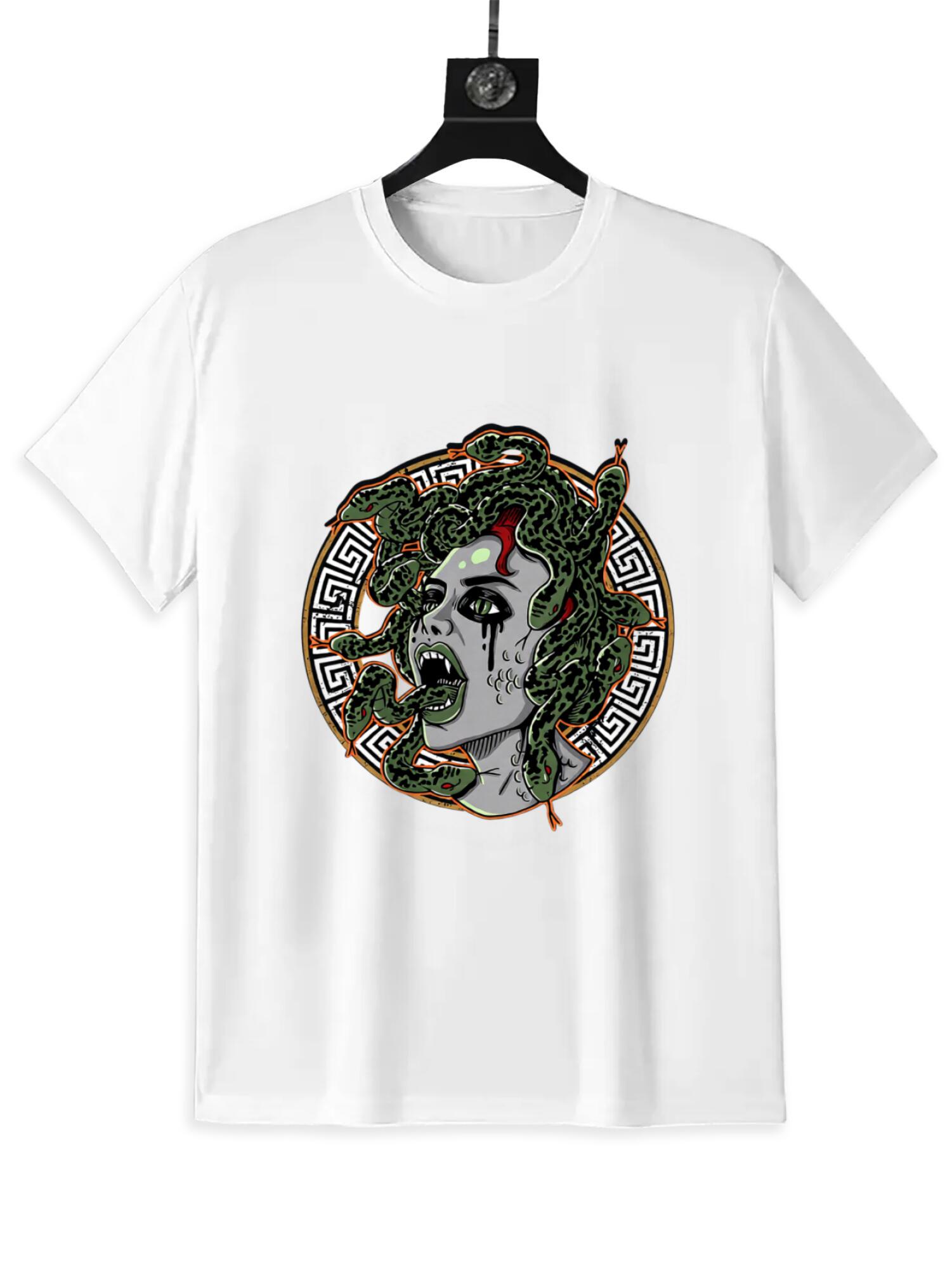 Medusa Graphic Tee | Greek Mythology Streetwear Shirt - Image 2