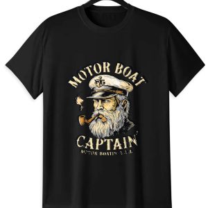 Vintage Motor Boat Captain T-Shirt | Nautical Graphic Tee
