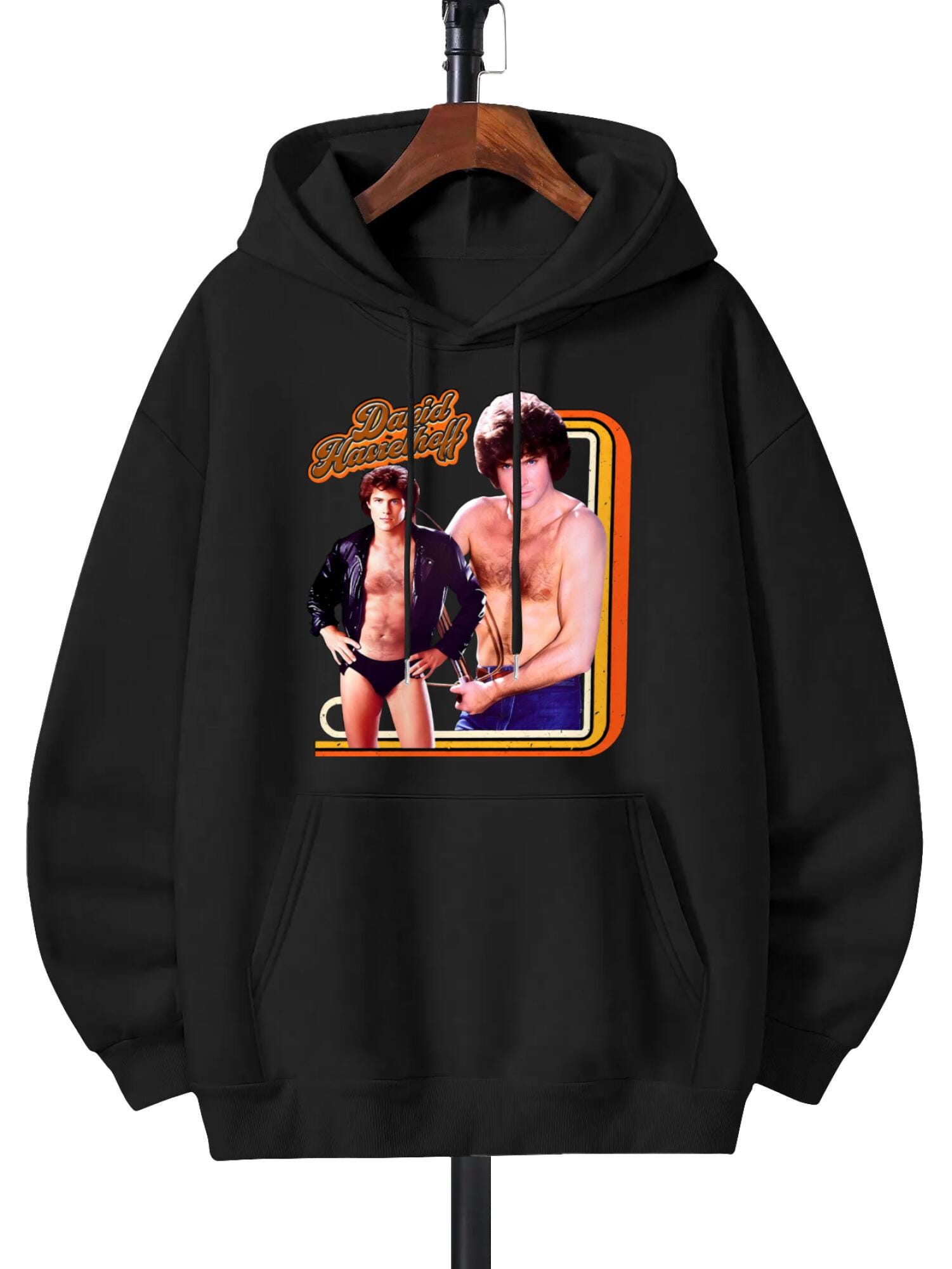 David Hasselhoff Hoodie | 80s Retro Sweatshirt - Image 2