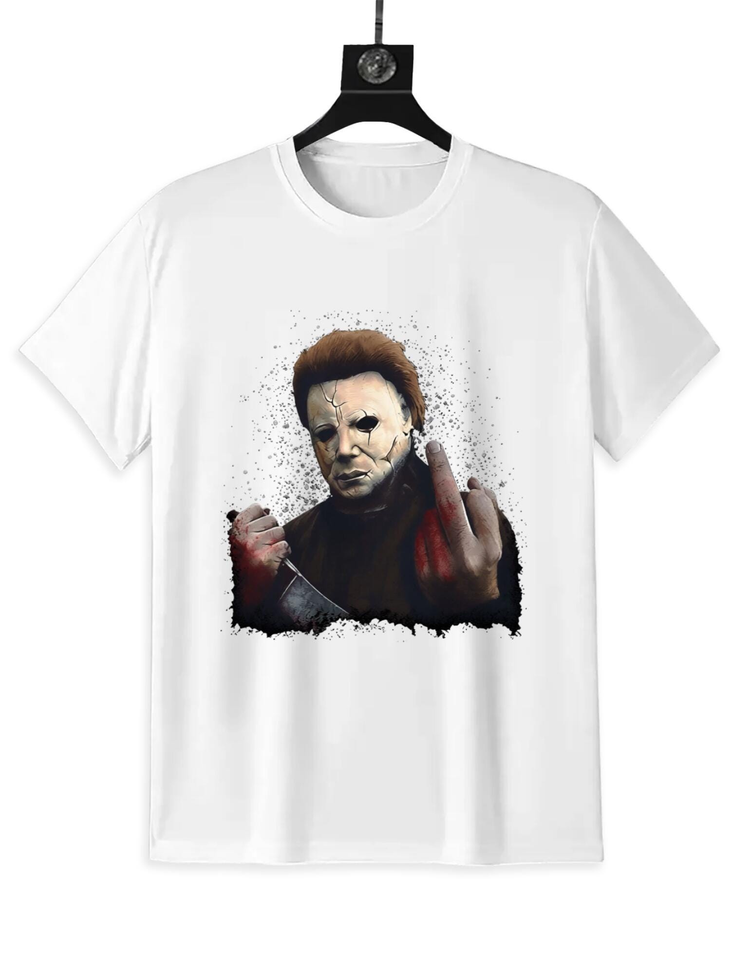 Horror Killer Mask T-Shirt | Scary Movie Slasher Tee