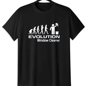 Window Cleaner Evolution T-Shirt | Funny Work Humor Tee