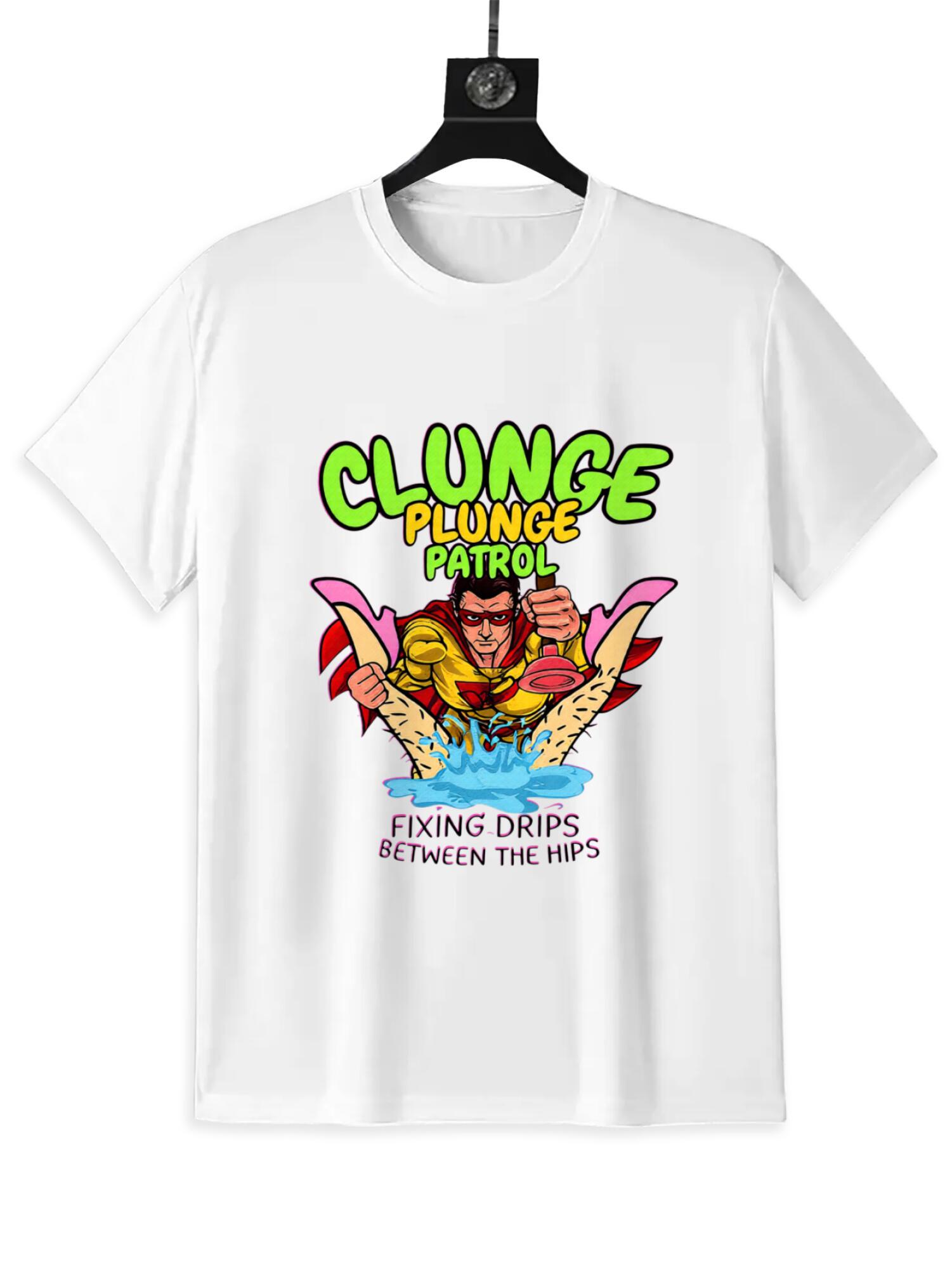 Funny Plumber Hero T-Shirt | Comic Rescue Design Tee - Image 2