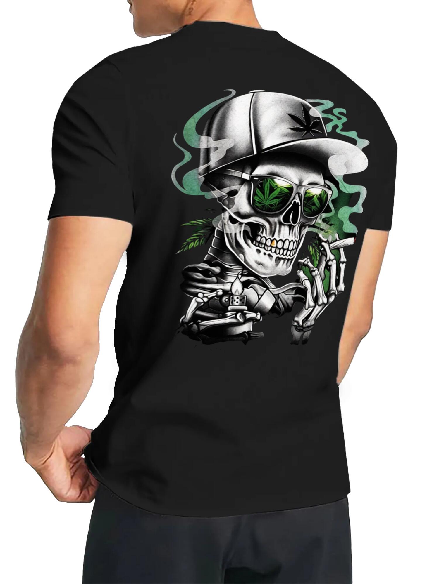 Street Skull Graphic T-Shirt | Urban Gothic Style Tee - Image 4