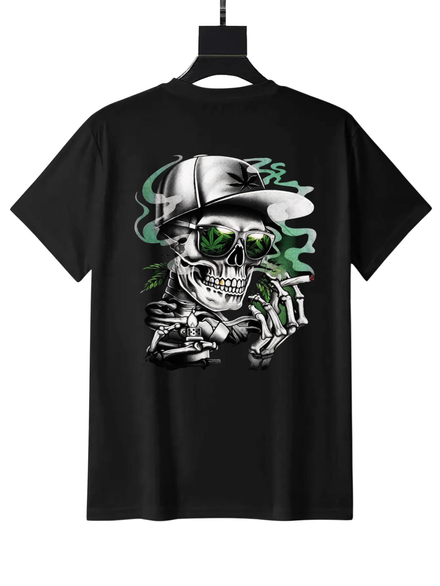 Street Skull Graphic T-Shirt | Urban Gothic Style Tee - Image 2