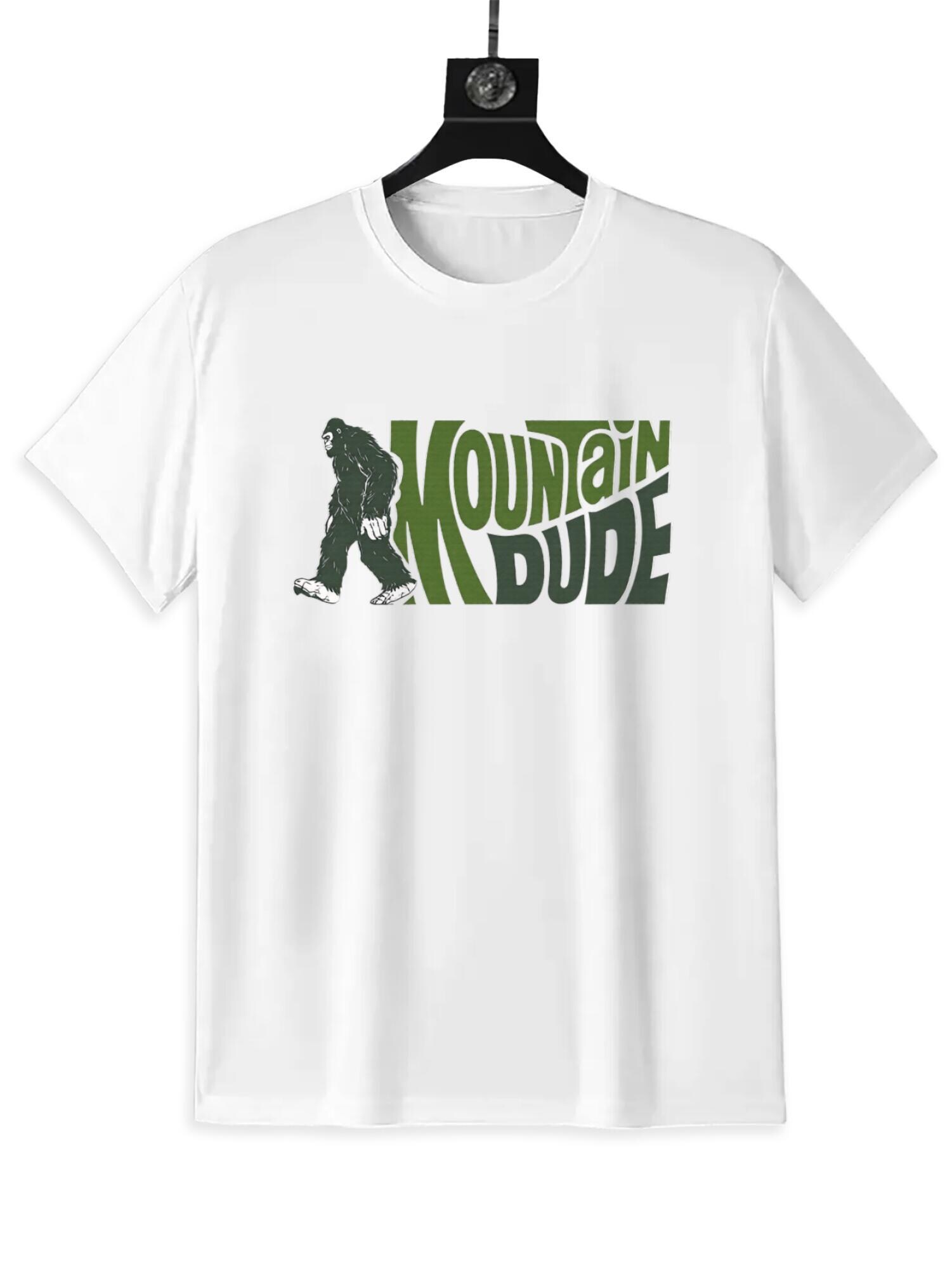 Funny Bigfoot T-Shirt | Mountain Dude Retro Graphic Tee - Image 2