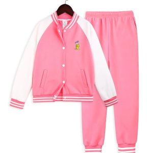 Pink Tracksuit Set | Mom Casual Outfit